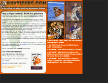 Tablet Screenshot of buytigers.com